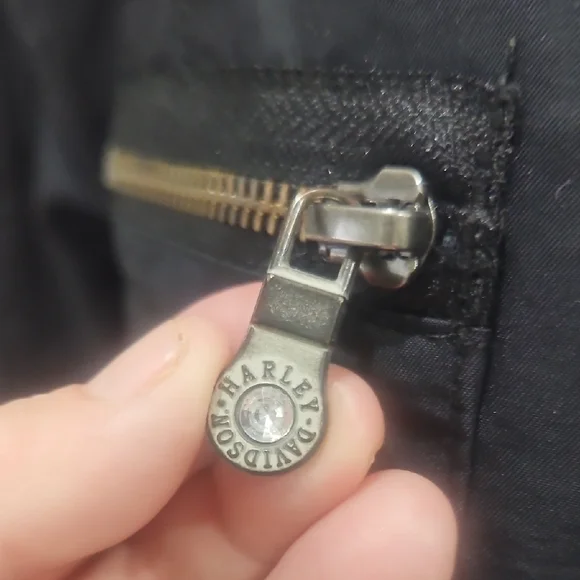 Harley-Davidson Black and Yellow Graphic Bomber Jacket - Picture 8 of 16